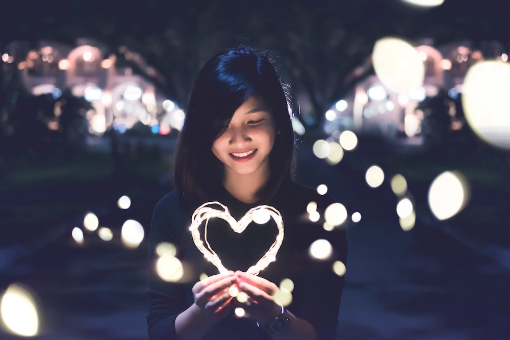Girl with Lighted Heart - Why We May Not Feel God - His Presence and His Love